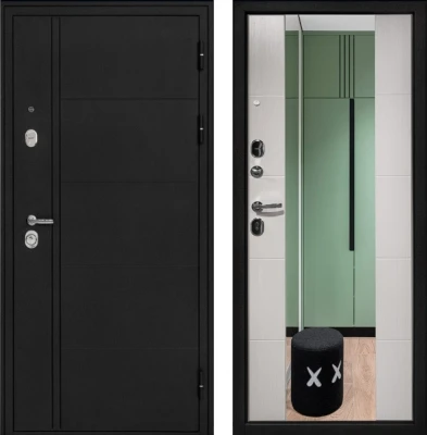 Дверь Эверест Зеркало Белёный Дуб
